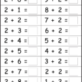 Basic Addition Facts – 8 Worksheets  Free Printable
