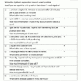 Basic Algebra Worksheets