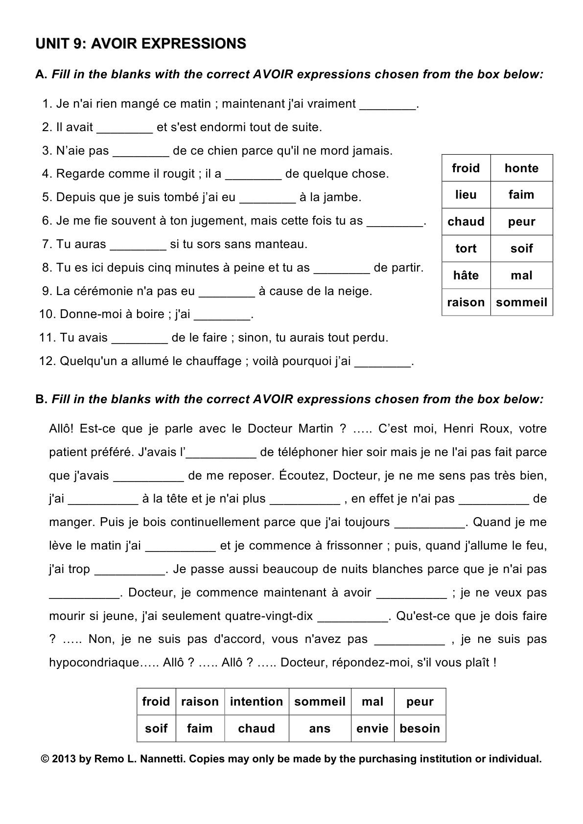 Worksheets For English Learners Pdf