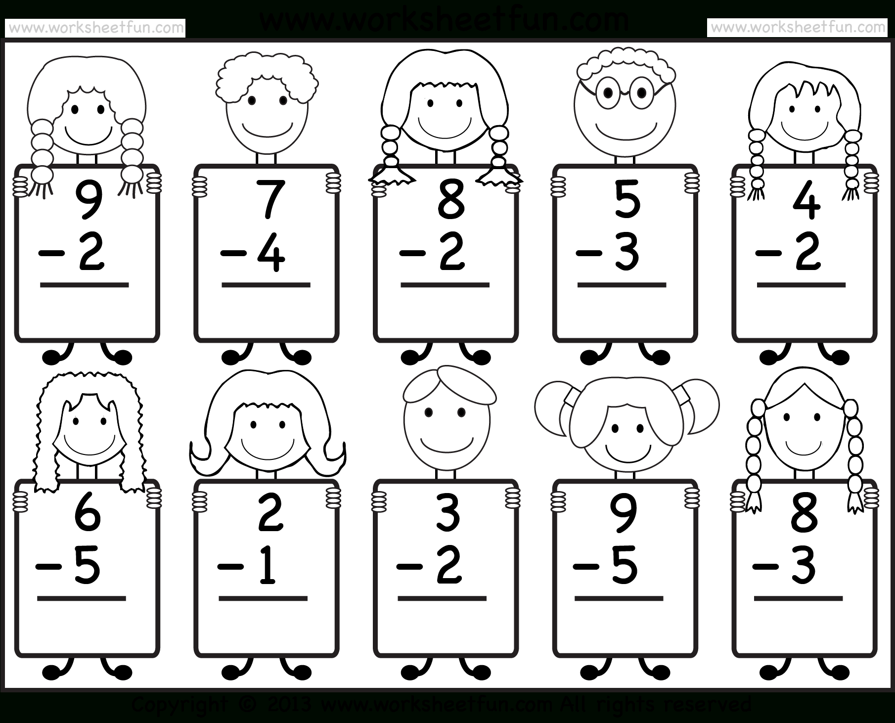 Beginner Subtraction – 10 Kindergarten Subtraction
