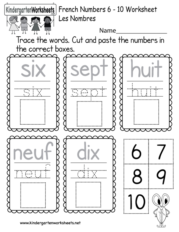 French Worksheets For Kids Db excel