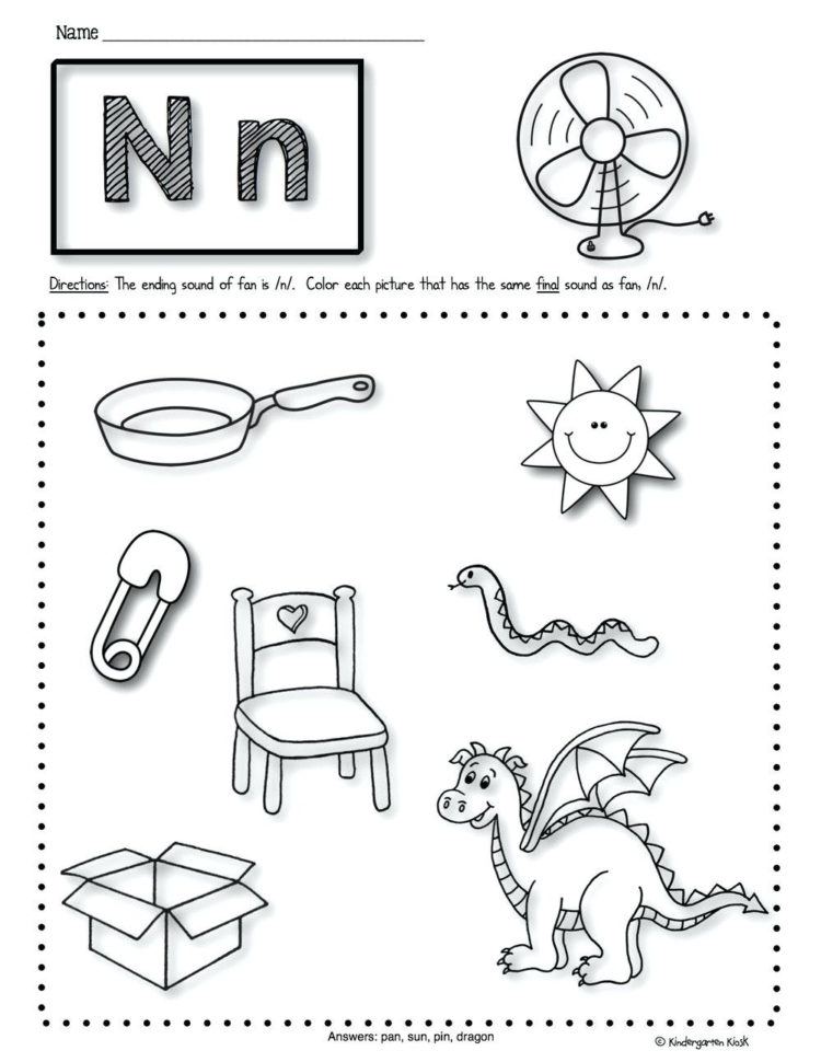 Beginning Phonics Worksheets – Oneupcolorco