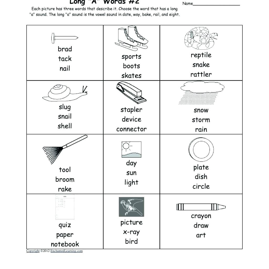 Phonics Exercises For Grade 1