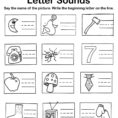 Beginning Sounds And Letters Beginning Sounds Worksheets For