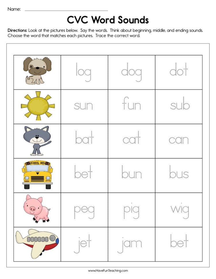 Beginning Sounds Worksheets  Have Fun Teaching