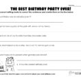 Best Birthday Party Ever Grammar Practice Worksheet