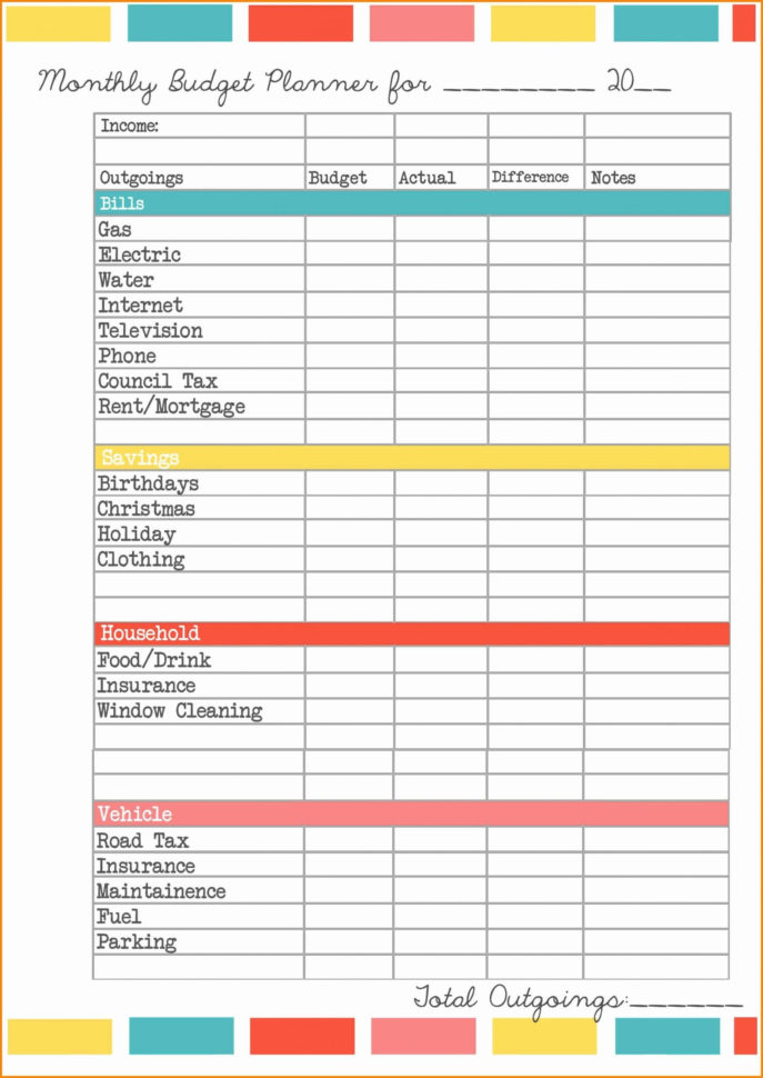 Best Ld Budget Spreadsheet Home Worksheet India Expenses For