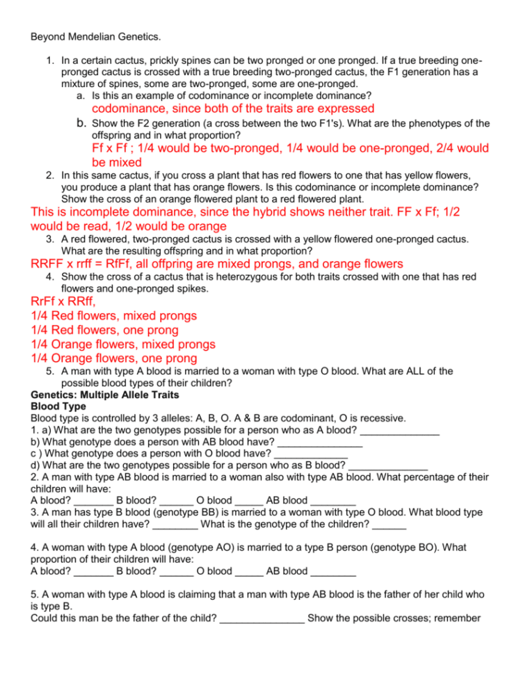 Beyond Mendelian Genetics