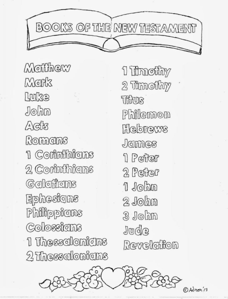 Books Of The Bible Printable Worksheets Db excel