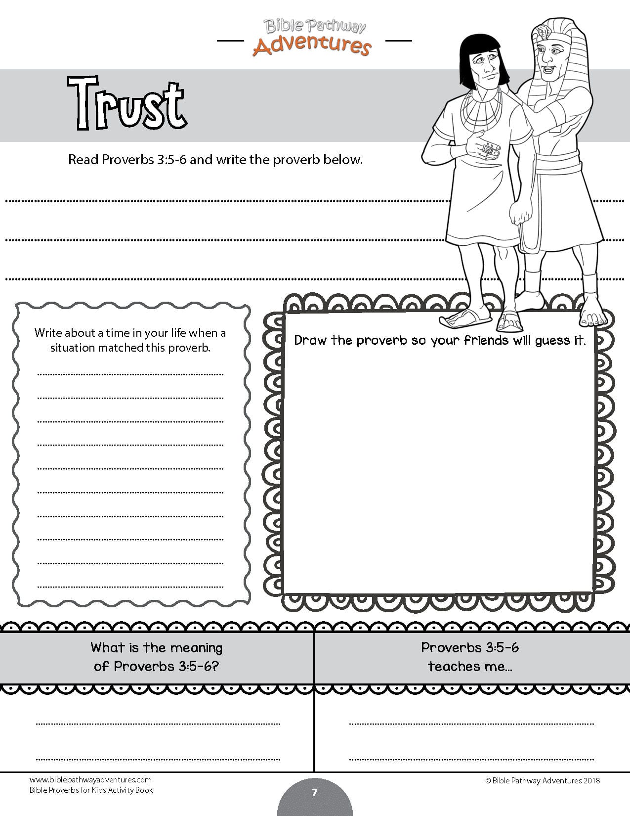 Bible Proverbs For Kids Coloring Activity Book – Bible