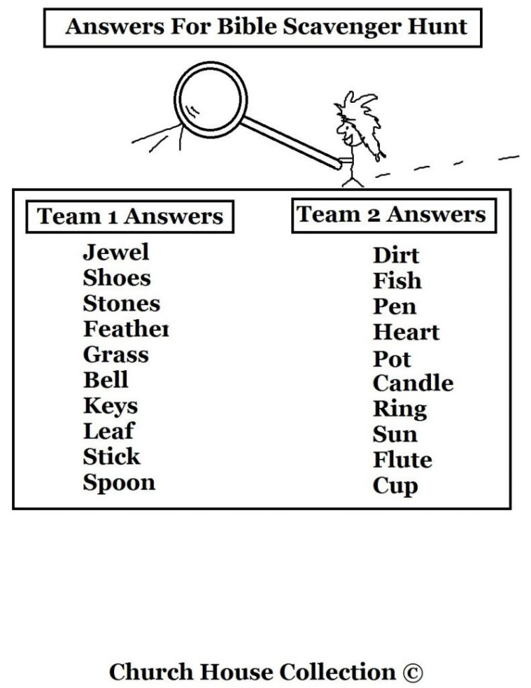 Bible Scavenger Hunt Ht Bible Scavenger Hunt Worksheet With