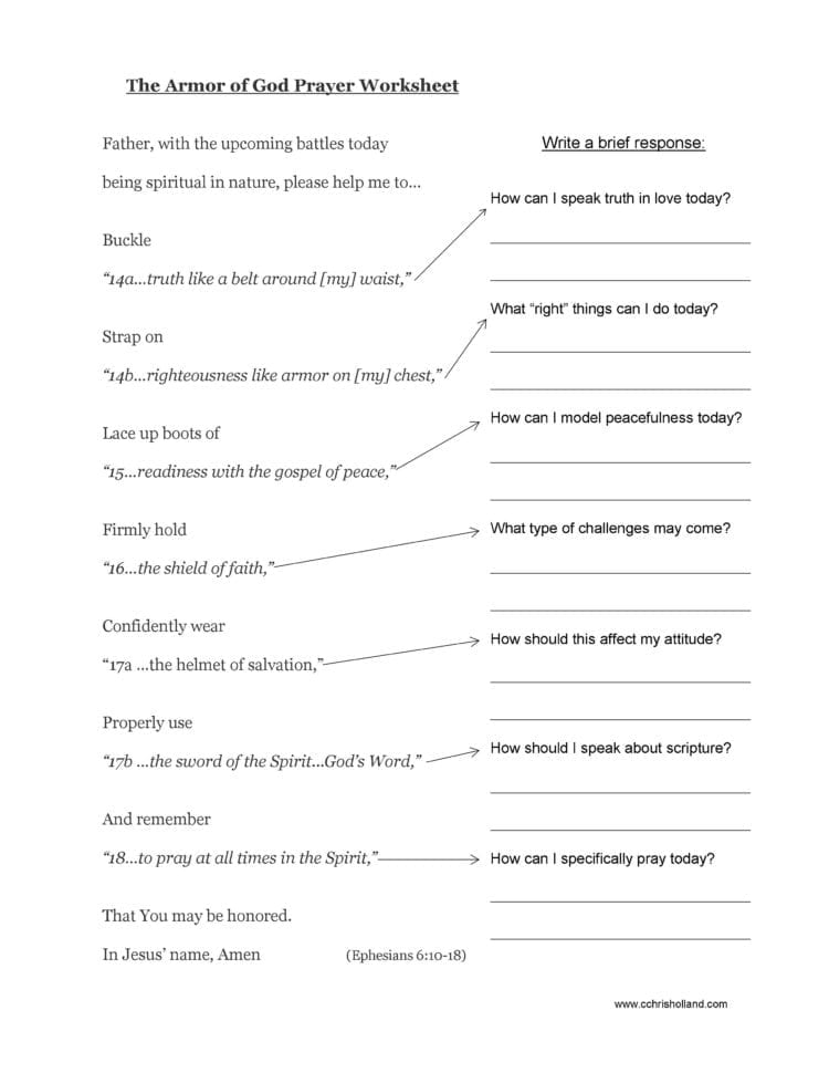 Bible Study Worksheets  Cchrisholland