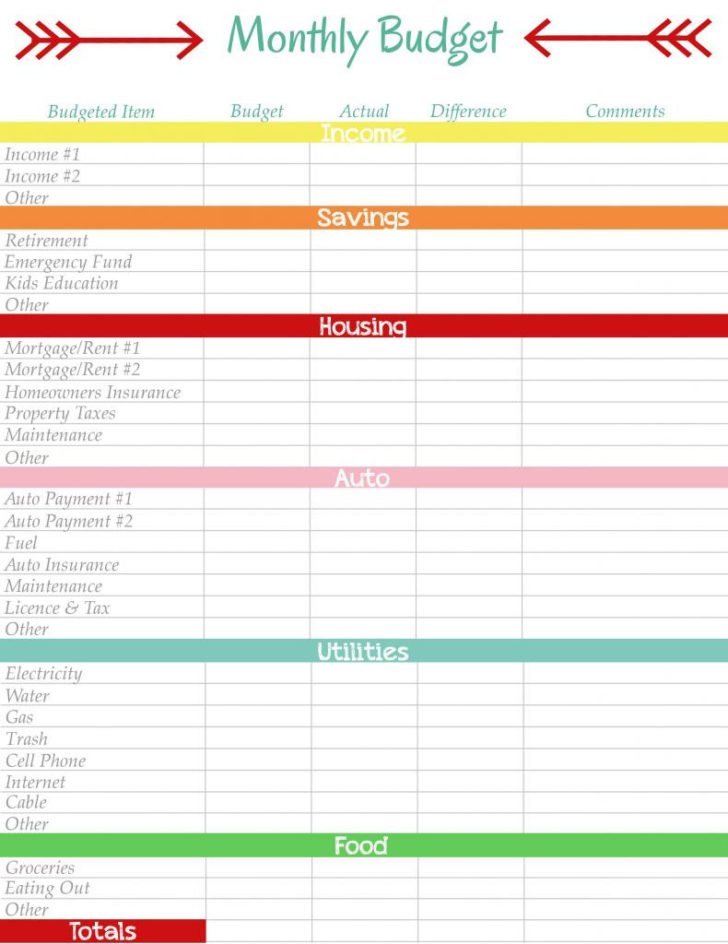 Financial Planning Worksheets