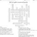 Bill Of Rights Crossword Puzzle  Word