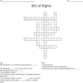 Bill Of Rights Crossword  Word