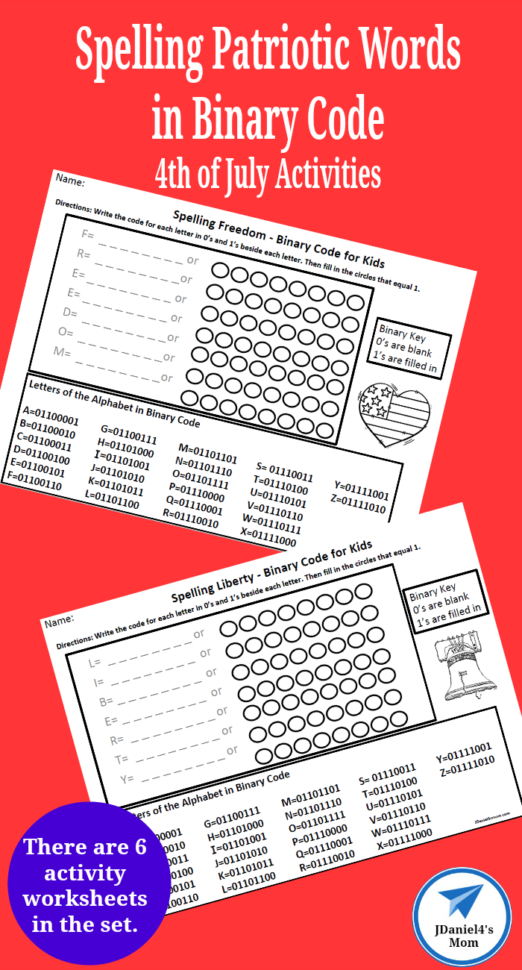 Binary Code Worksheet 4Th Grade