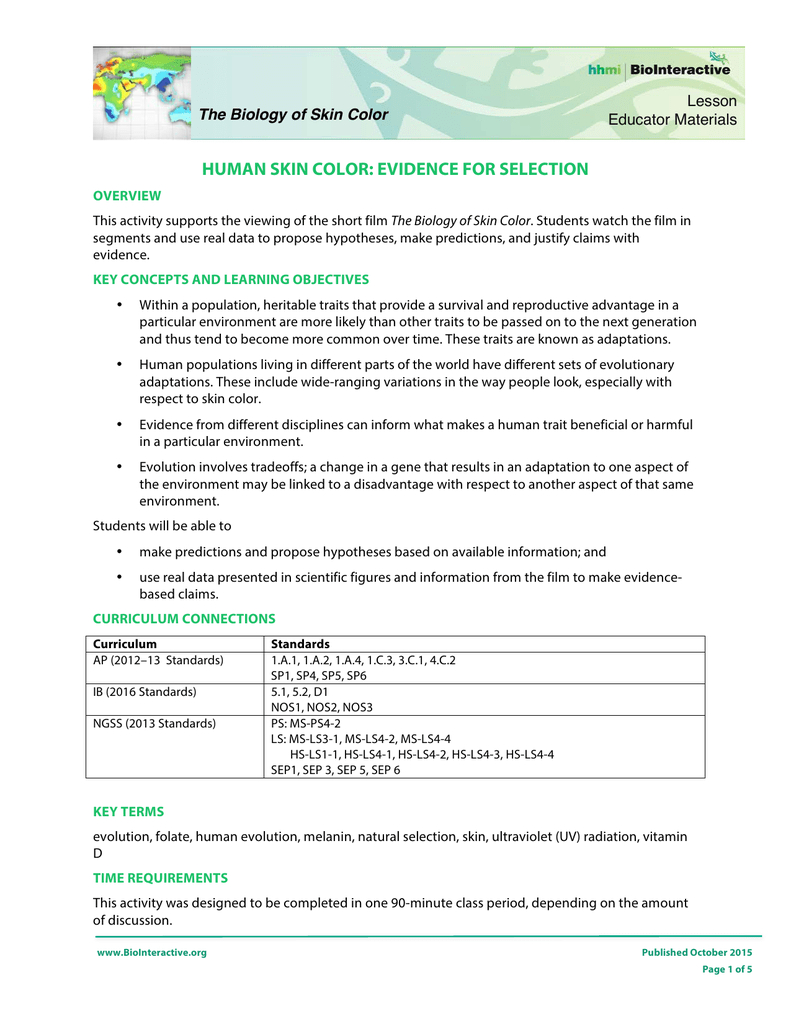 Biointeractive Student Worksheet Answers Example Worksheet — db-excel.com
