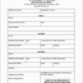Birth Certificate Worksheet California