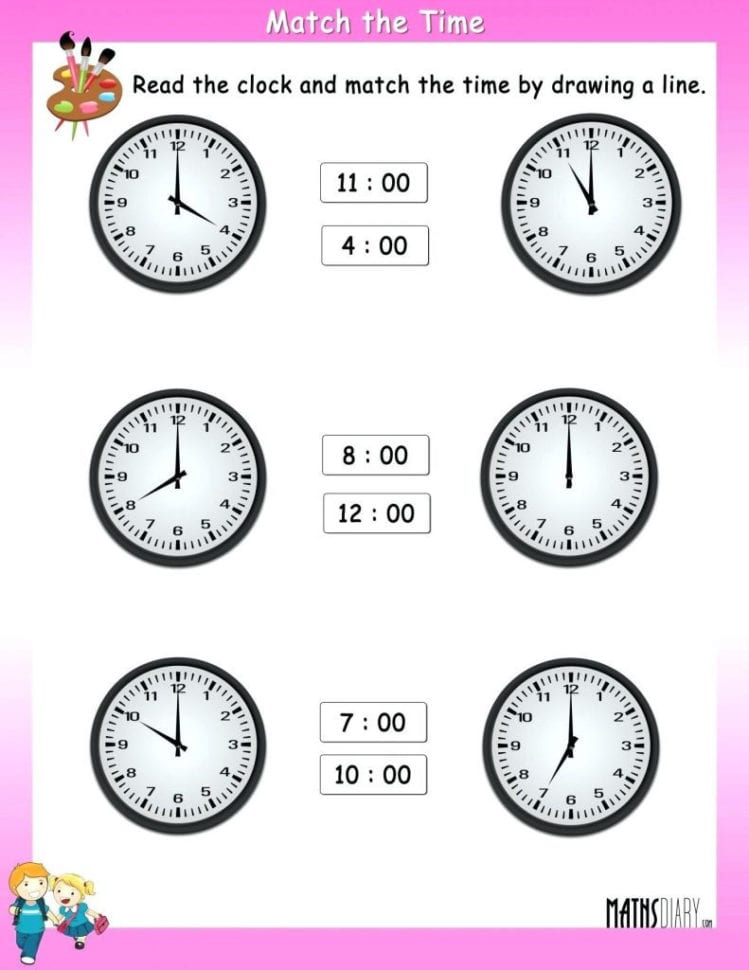 Printable Clock Worksheets Db Excel Com - vrogue.co