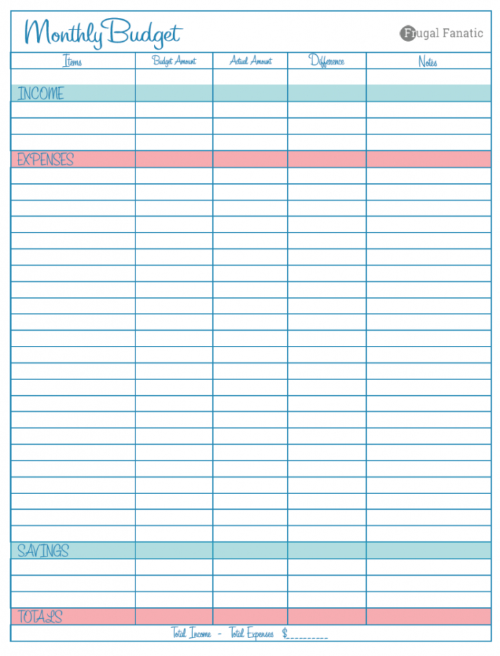 Monthly Expense Worksheet Free — db-excel.com