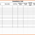Blank Small Business Inventory Control Checklist Spreadsheet