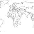 Blank World Map Byu As Unlabeled Pdf New Outline Transparent