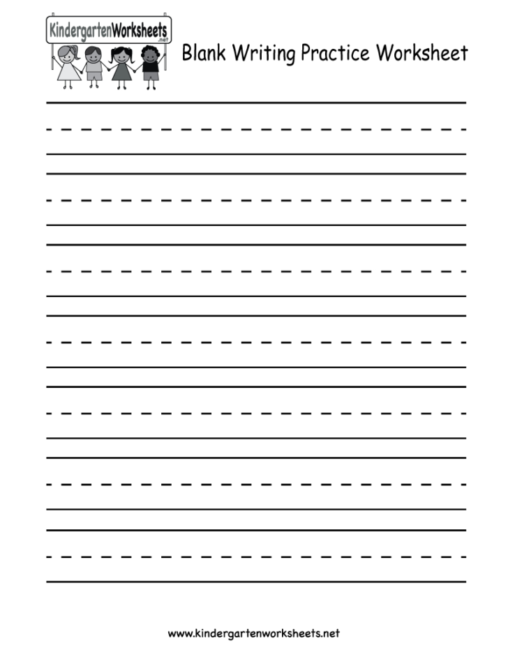 Writing Practice Sheet For Kindergarten