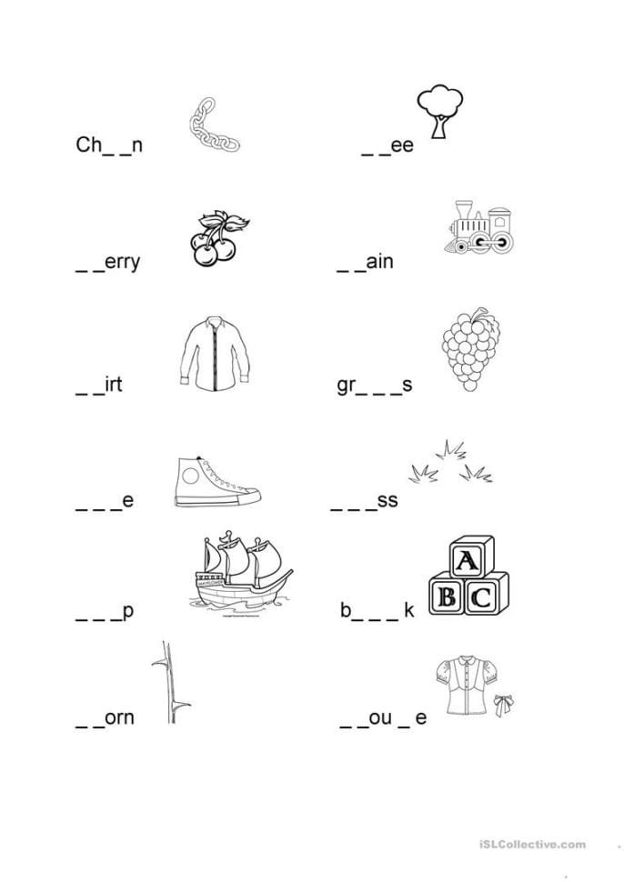Blending Words  English Esl Worksheets