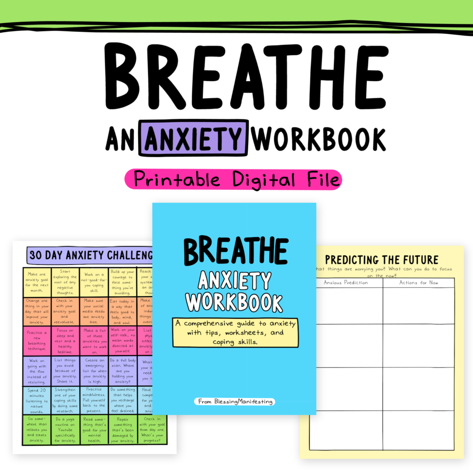 Breathe An Anxiety Workbook  Blessing Manifesting