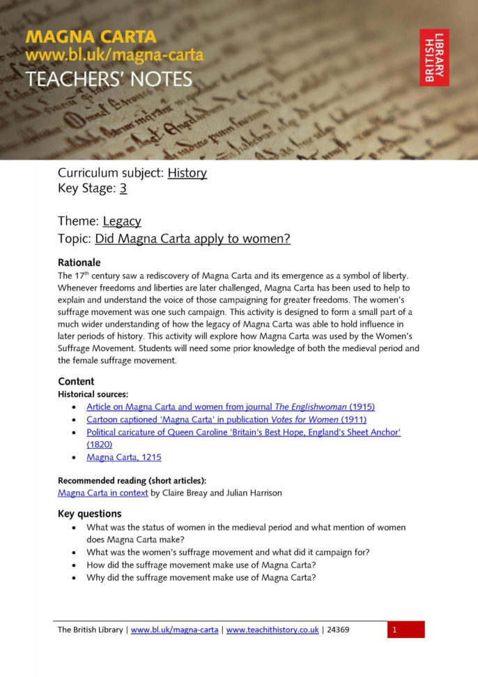 British Library Magna Carta Resources  Search Results