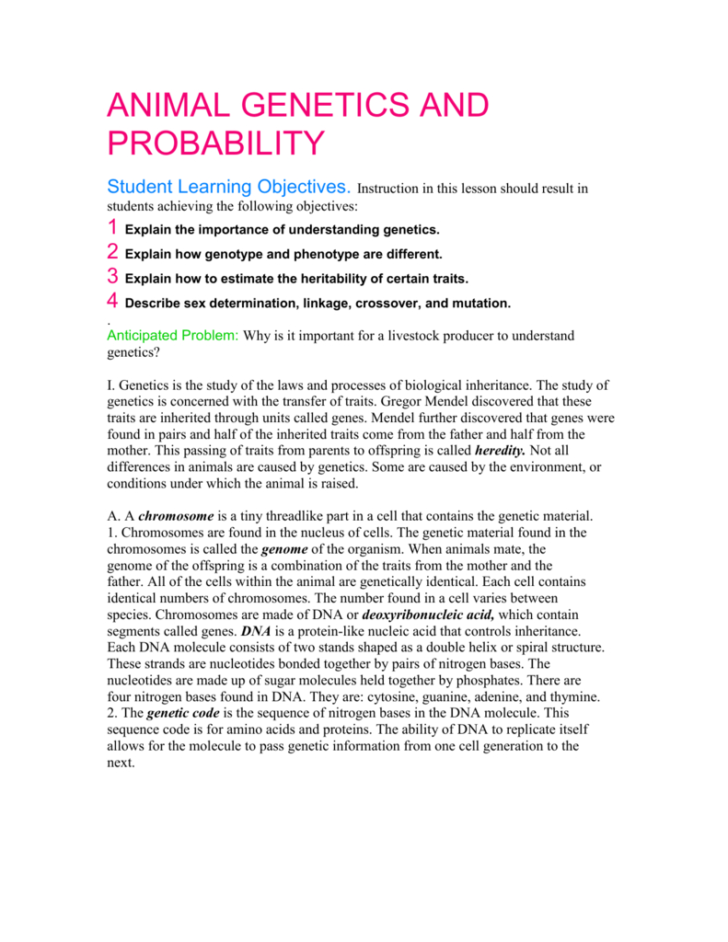 Genetic Disorders Problem Pregnancies Worksheet Answers