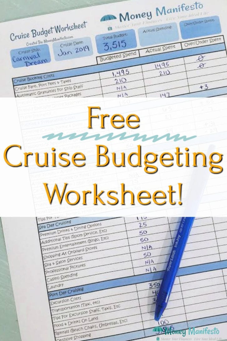 Free Budget Worksheet