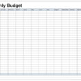 Budget Worksheet Pdf Excel