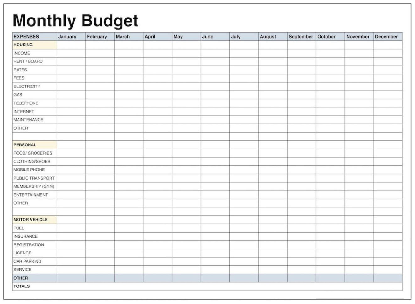 Budget Worksheet Pdf Excel
