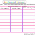 Budget Worksheet To Get Out Of Debt Spreadsheet Or S