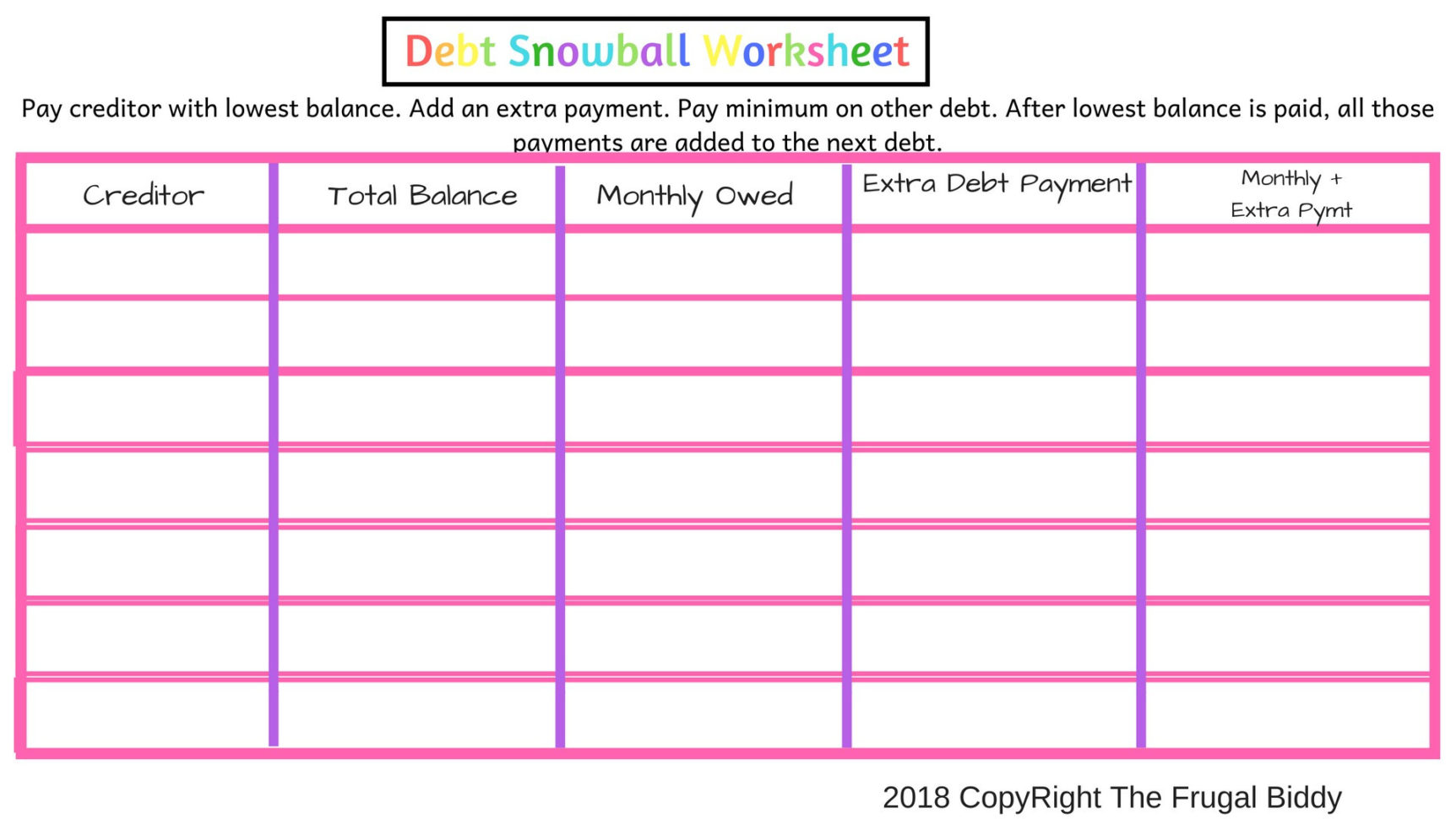 Budget Worksheet To Get Out Of Debt Spreadsheet Or S