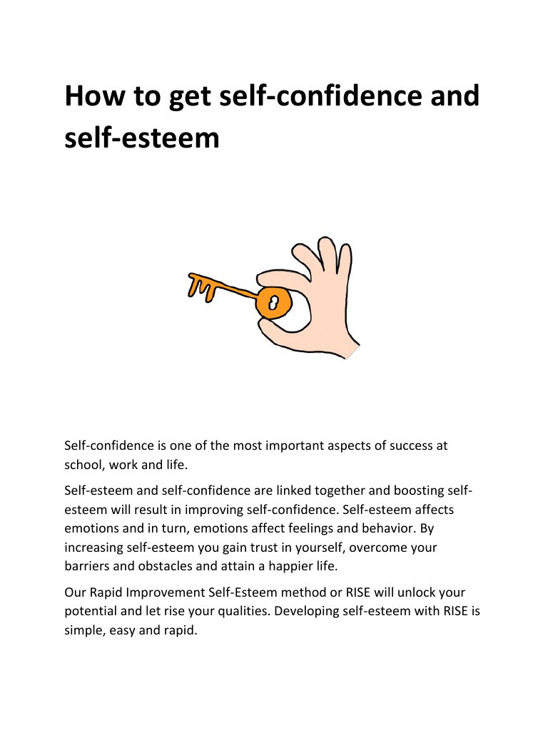 Building Confidence And Self Esteem Workshop Pdf Worksheets — db-excel.com