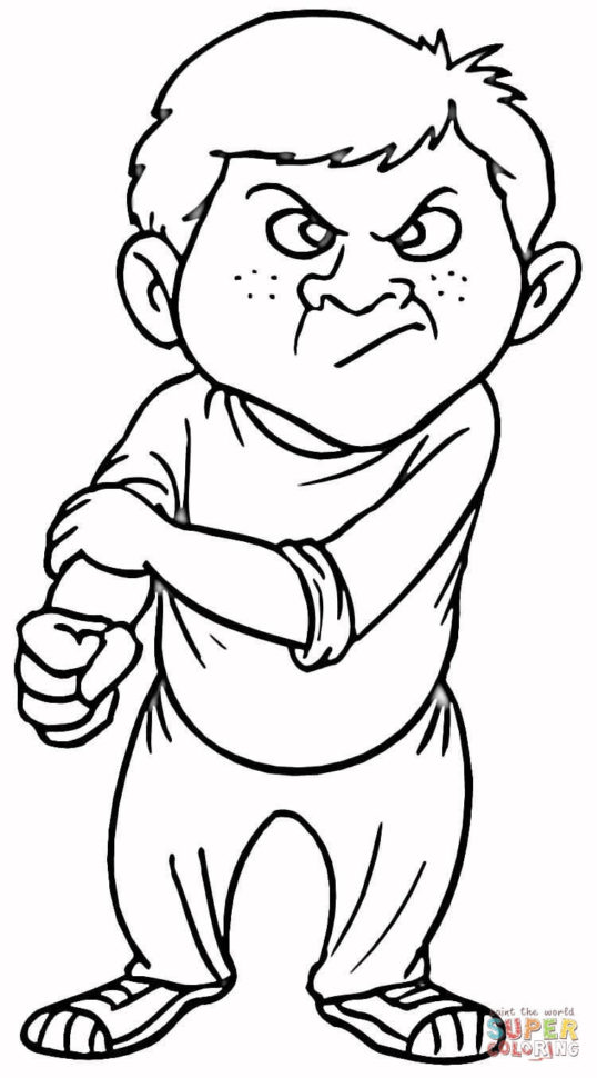 Bully Coloring Page  Free Printable Coloring Pages