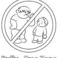 Bully Free Zone Coloring Page  Free Printable Coloring Pages