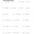 Bunch Ideas Of 6Thade Math Integers Worksheets Adding And