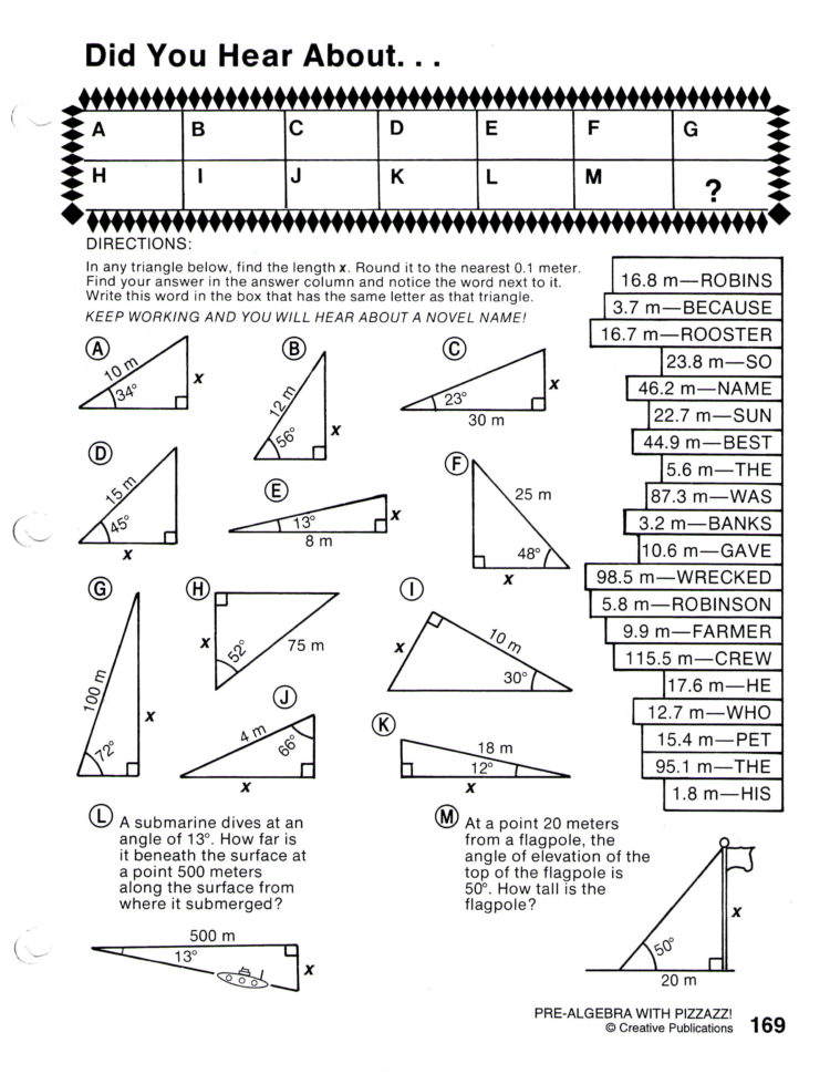 Bunch Ideas Of Moving Words Algebra With Pizzazz Page 101