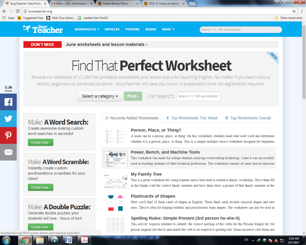 Busyteacher A Website Of Resources For English Teachers