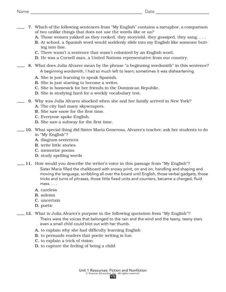 By Julia Alvarez Selection Test B  Teacher Web Pages 1  3