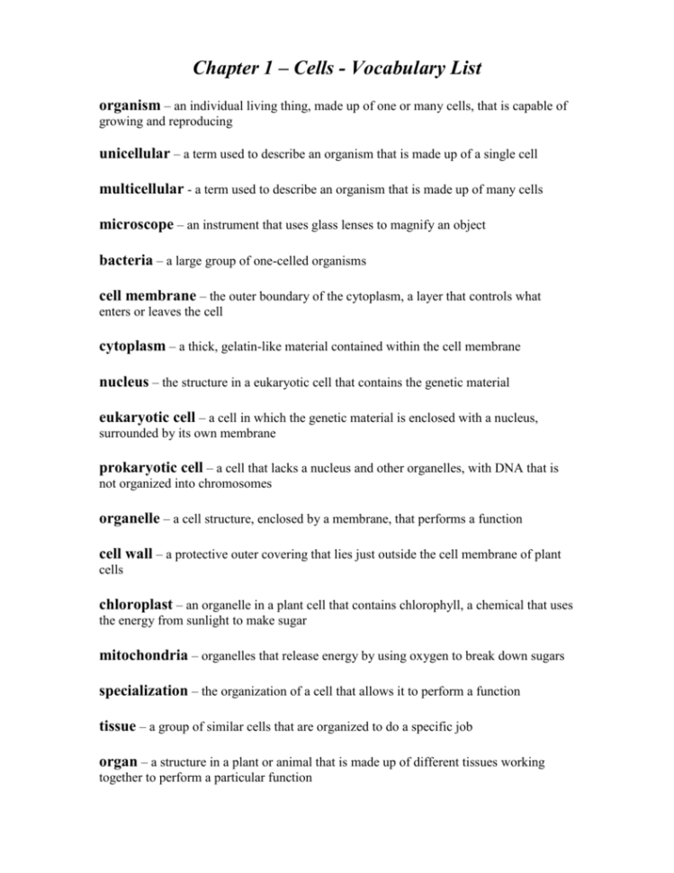 C1 Vocab Wdefinitions