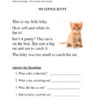 Calaméo  Reading Comprehension Worksheet Grade 1 Kitty