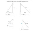 Calculating Angle And Side Values Using Trigonometric Ratios A