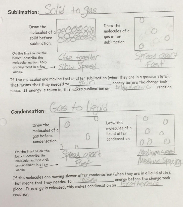 Thermal Energy Temperature And Heat Worksheet