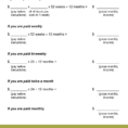 Calculating Your Gross Monthly Income Worksheet