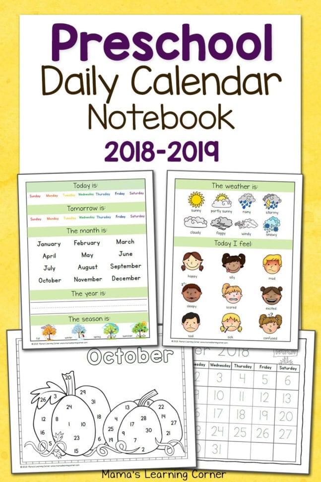 Calendar September 2019 Kindergarten Worksheets  Calendar