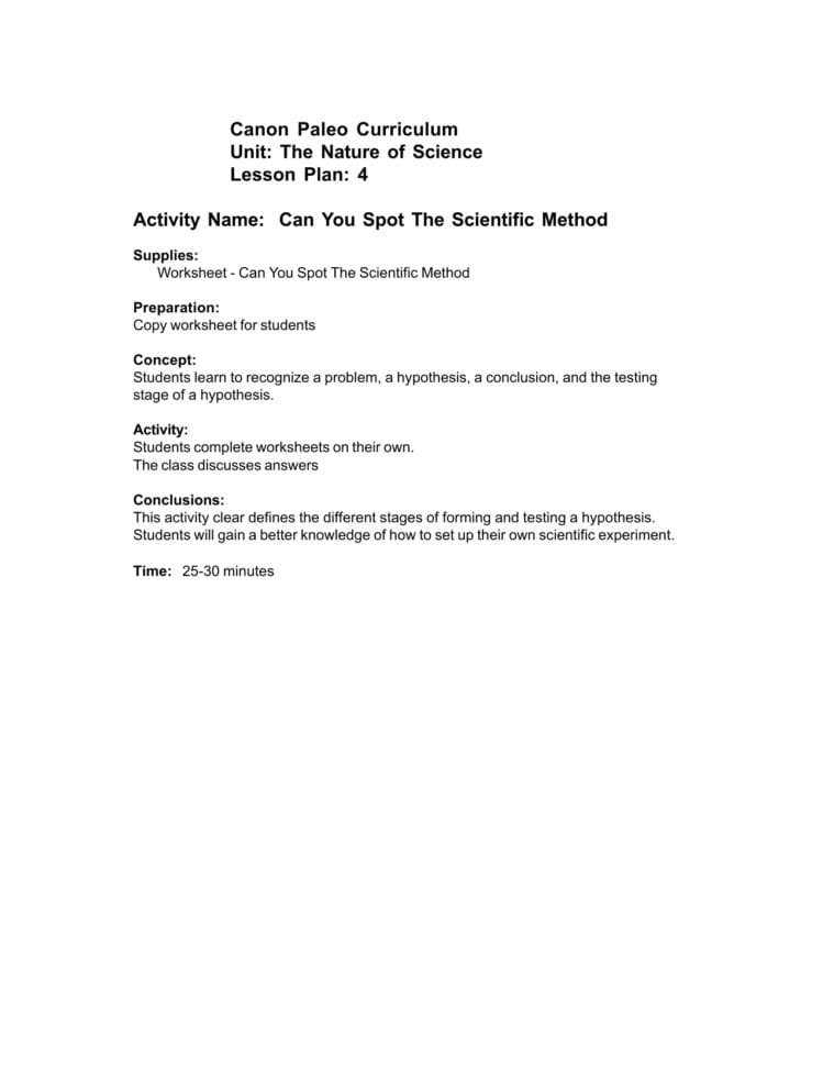 Can You Spot The Scientific Method